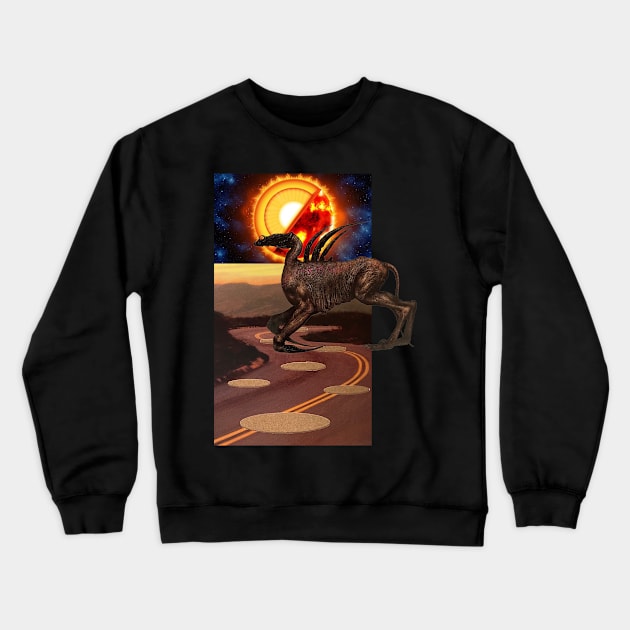 Recharged by The Artificial Sun Crewneck Sweatshirt by MarisePix